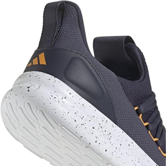 ⚡Adidas Men Ink/Shadow Navy/Crew Orange Imported Rubber Lite Racer Pull-On Shoes - Picture 6 of 7